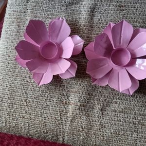 PAIR BEAUTIFUL DECORATIVE VOTIVE HOLDERS.